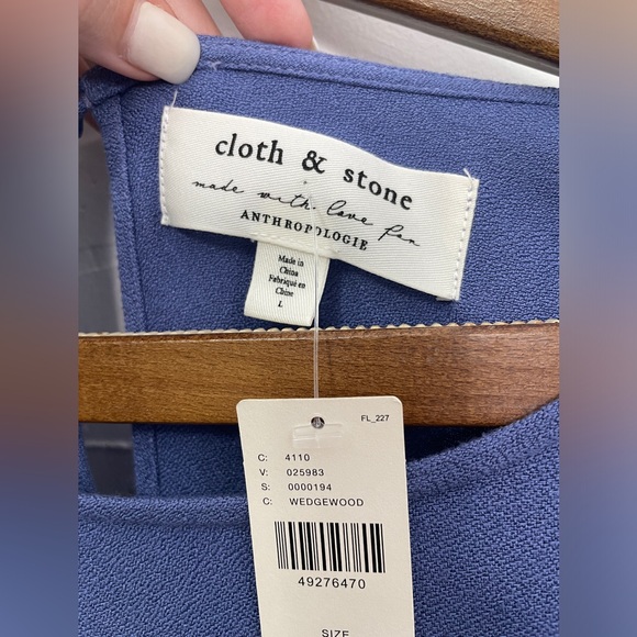 Anthropologie Cloth and Stone Long Bell Sleeve Top NWT - Picture 9 of 11